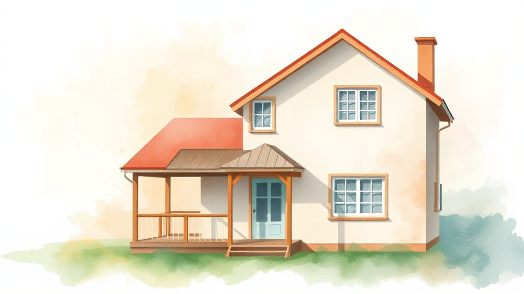 내 집으로 받는 평생 생활비: 주택연금 수령액 계산 및 지급 방식 (watercolor 스타일)