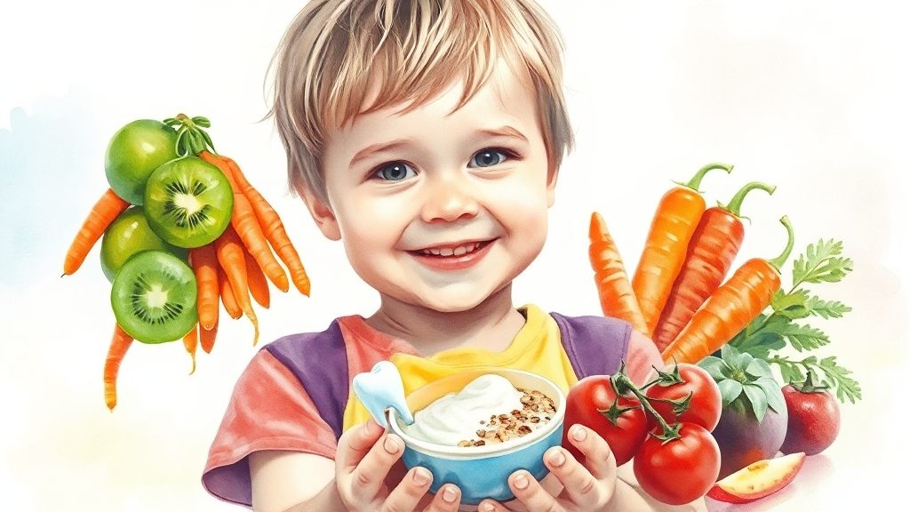 간식 & 생활 습관 관리 (watercolor 스타일)