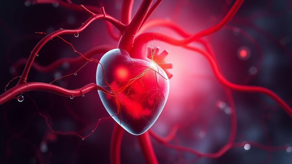 심근경색 치료 방법 (realistic 스타일)