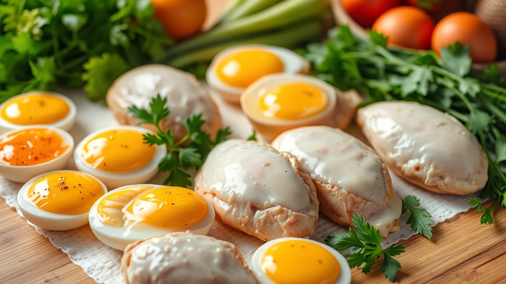 알부민 섭취 방법 및 식이요법 (realistic 스타일)