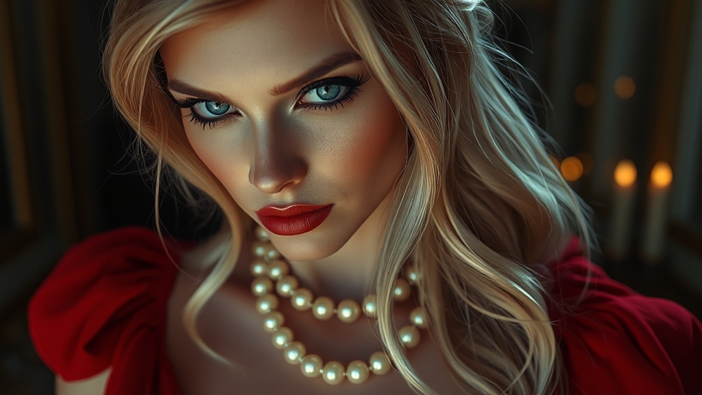 로판 여주 메이크업 변신 (realistic 스타일)