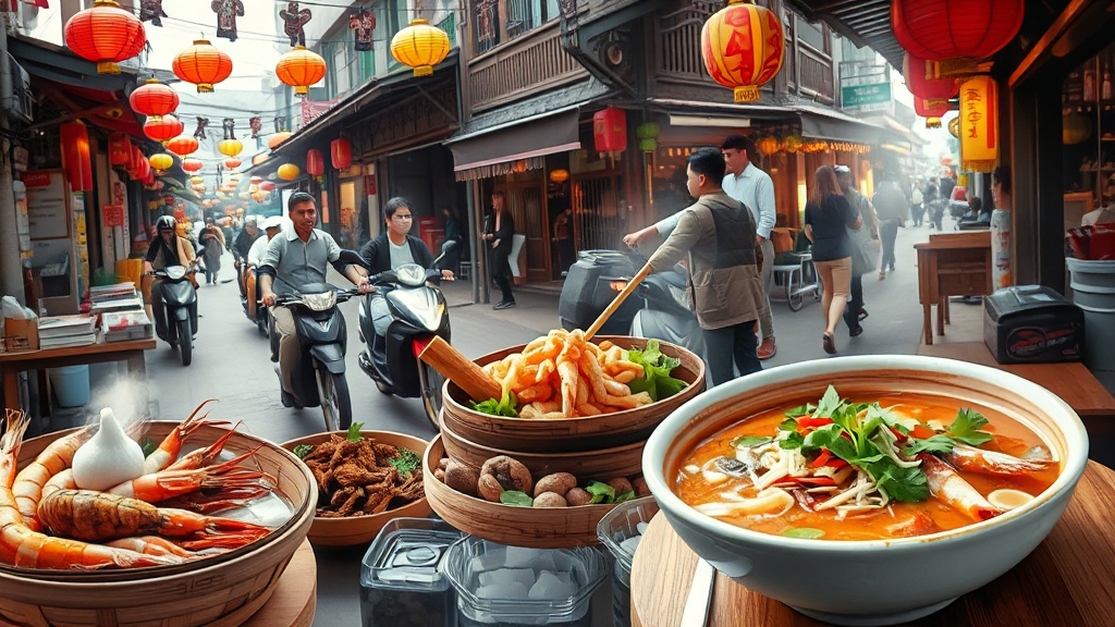 대표 음식 맛집 탐방 (realistic 스타일)