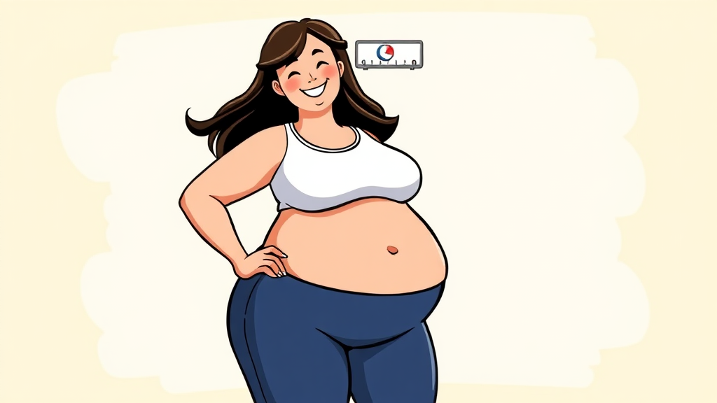 체중 변화 및 체지방 감량 효과 (cartoon 스타일)