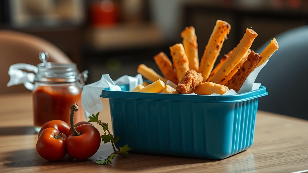 도시락 비추천, 피해야 할 음식 종류 (realistic 스타일)