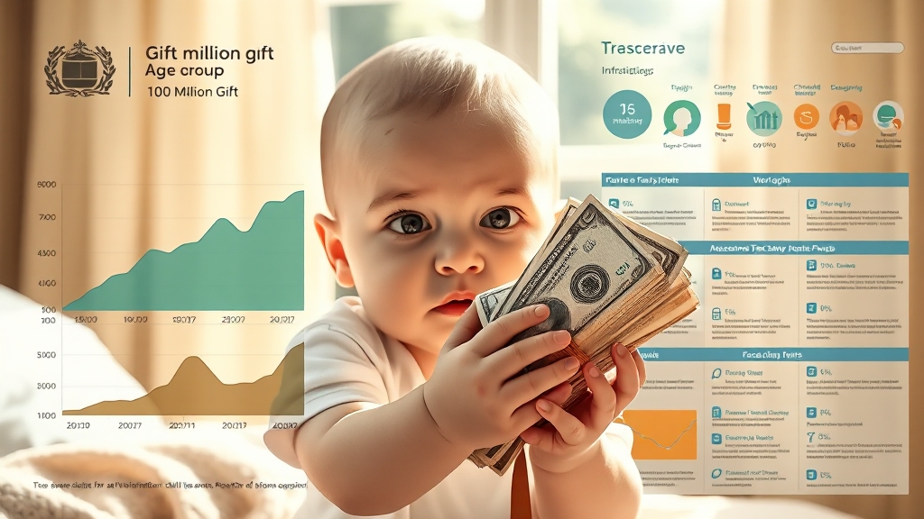 미성년자 증여 현황: 연령대별 비교 및 특징 (realistic 스타일)