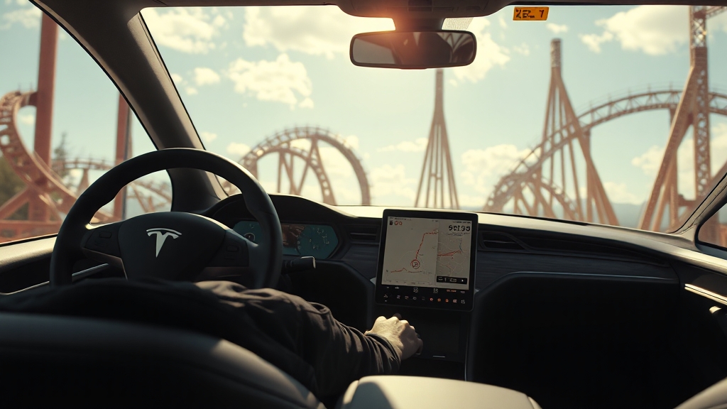 테슬라 주가, 왜 핫할까? (realistic 스타일)