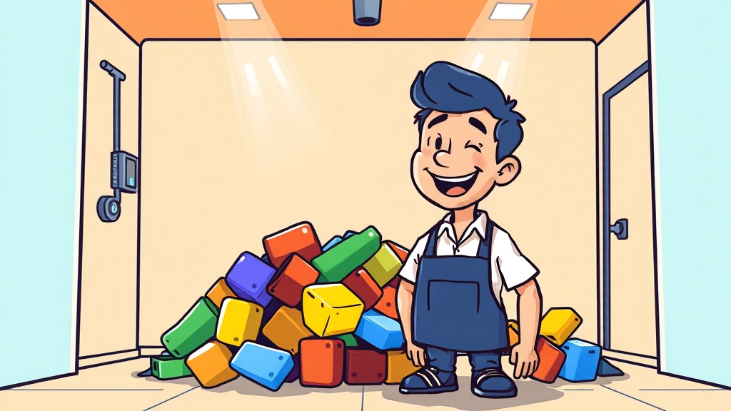 이제, 폐기물 처리 고민 끝! (cartoon 스타일)