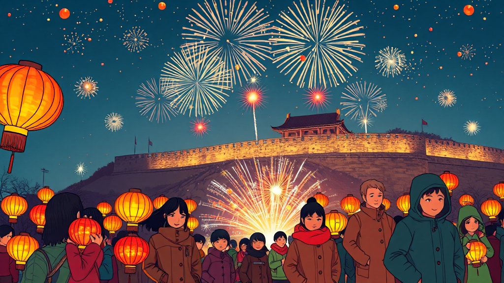 축제 방문 꿀팁 (illustration 스타일)