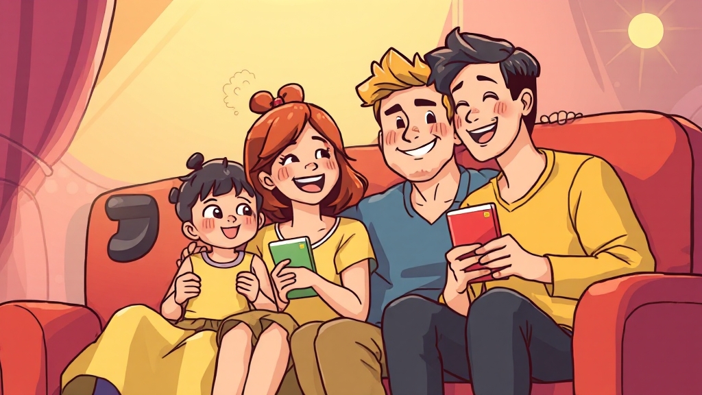 영화/공연 즐기기 (cartoon 스타일)