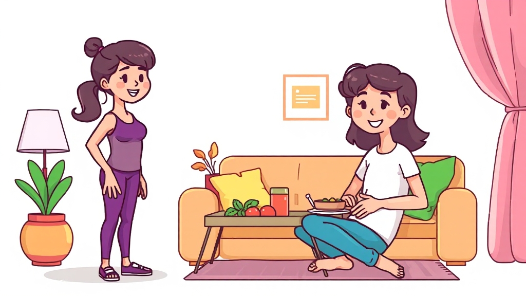 늑간신경통 예방 및 관리 (cartoon 스타일)