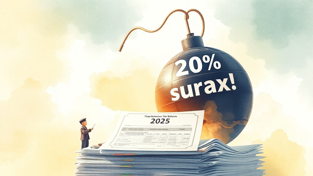 세금 미신고 불이익 (watercolor 스타일)