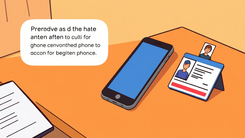 알뜰폰 셀프 개통 방법 (cartoon 스타일)