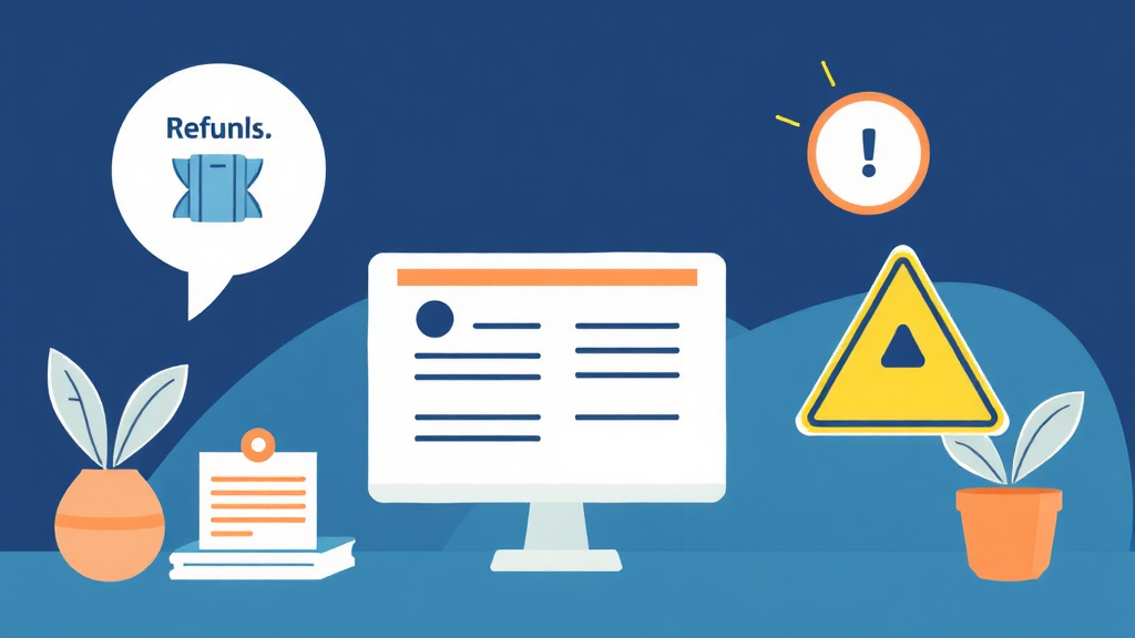 환급금 조회 및 확인 방법, 금융사기 주의보 (illustration 스타일)