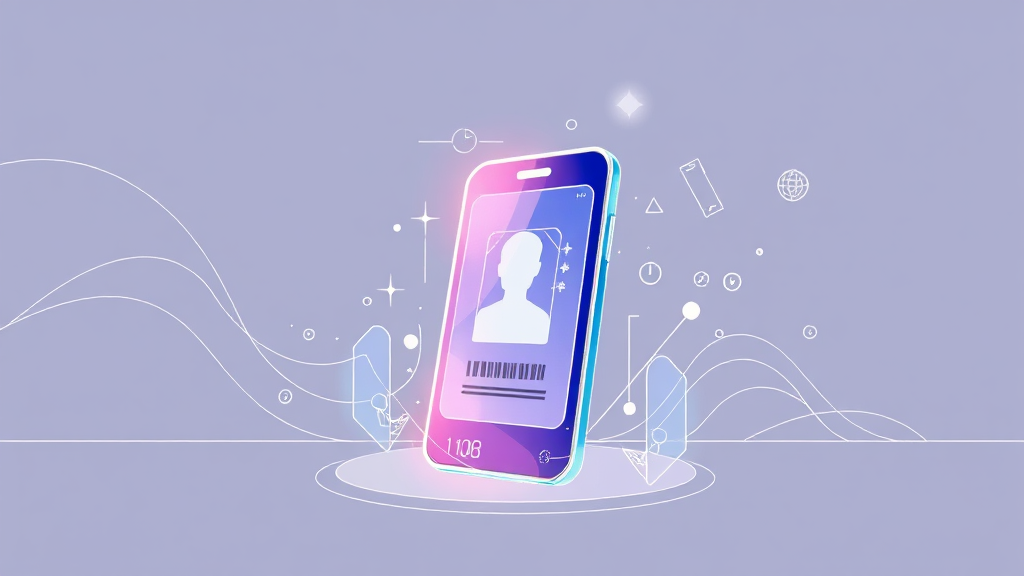 모바일 신분증이란? (illustration 스타일)