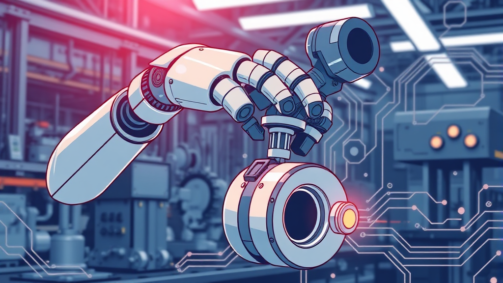 피지컬 AI 기술 원리 (illustration 스타일)