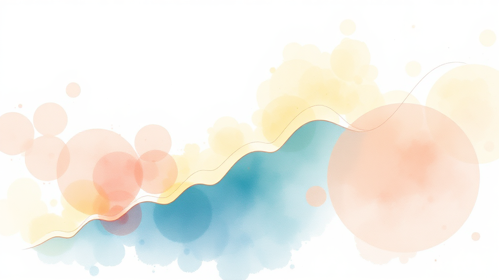 코스피 상승 배경은? (watercolor 스타일)