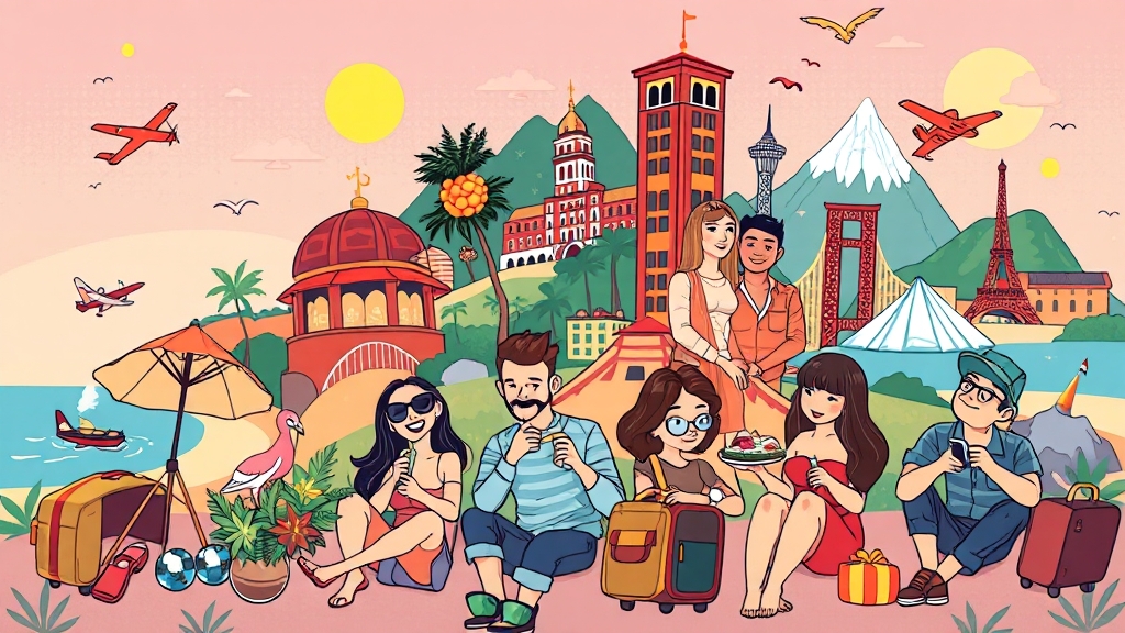 내 스타일대로! 여행 스타일별 추천 (cartoon 스타일)