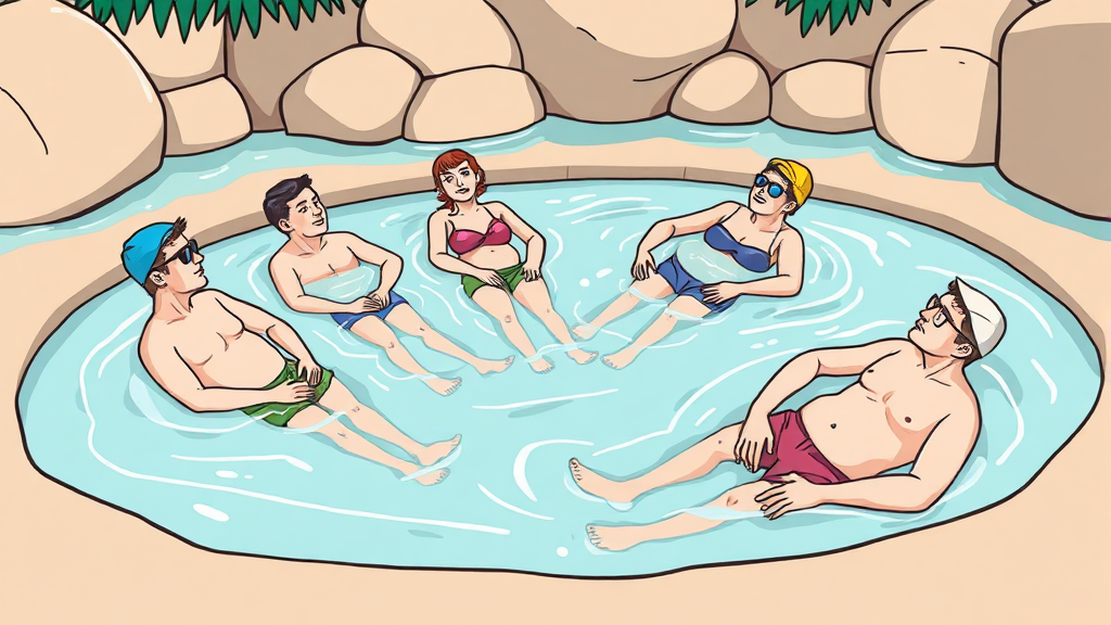 석정 휴스파 이용 꿀팁: 준비물 및 주의사항 (cartoon 스타일)