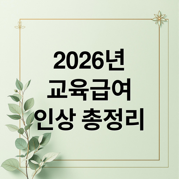 2026년
교육급여
인상 총정리 (교육급여 인상! 저소득층 학생 지원 얼마나 늘었나?)
