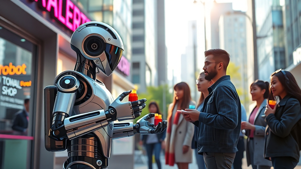 로봇 창업 아이템 및 사업 모델 (realistic 스타일)