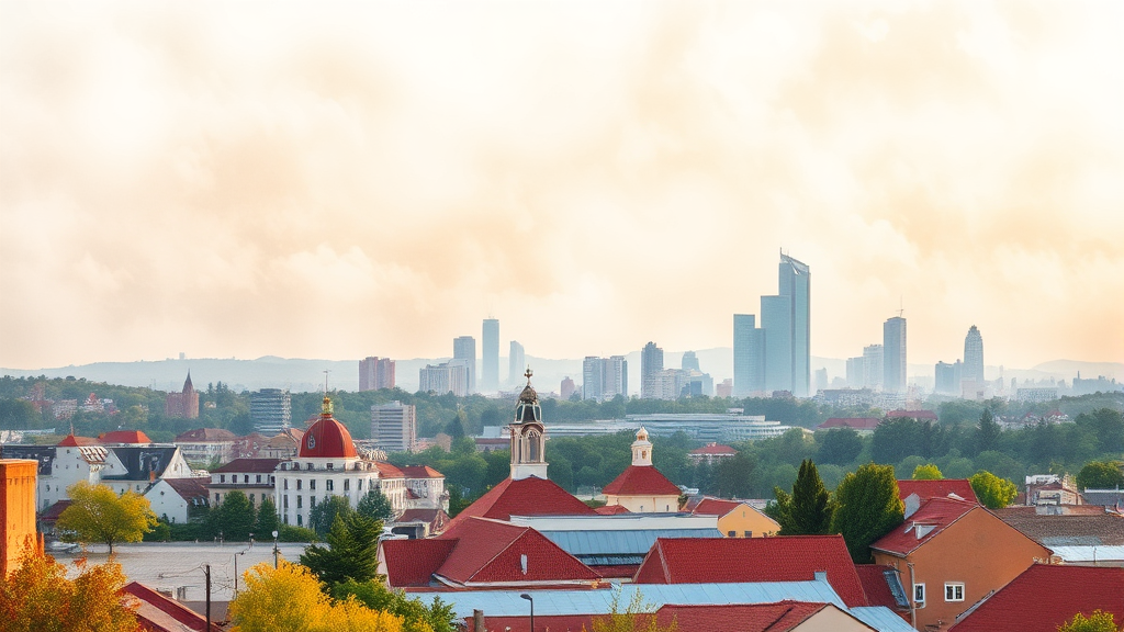 실버타운 사업 개요 (watercolor 스타일)