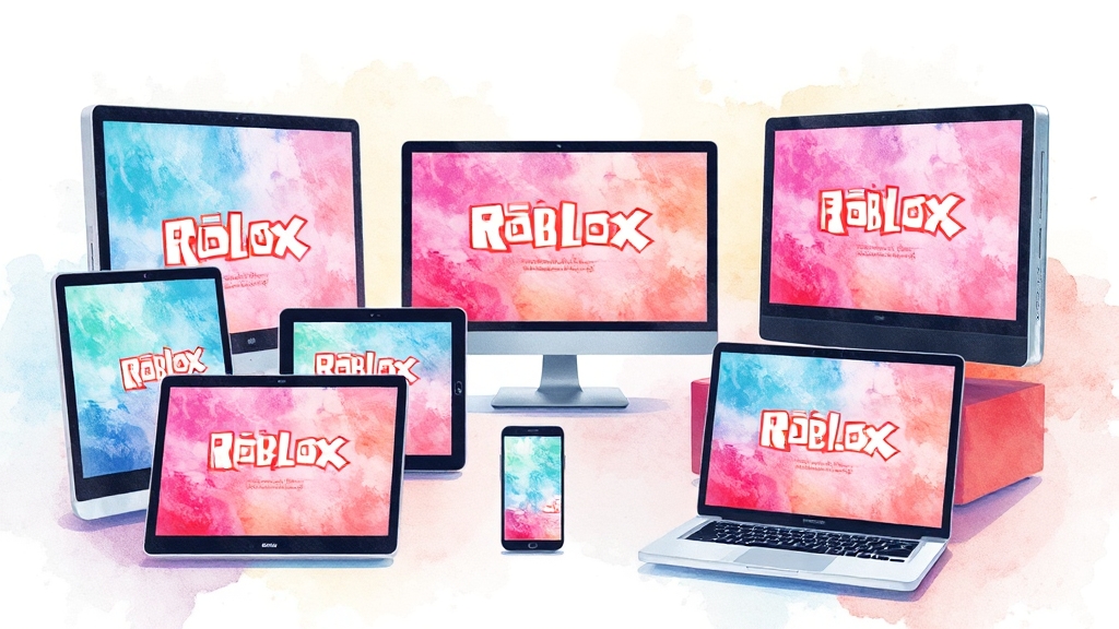 로블록스 시작하기: 초간단 설치 & 가입 (watercolor 스타일)