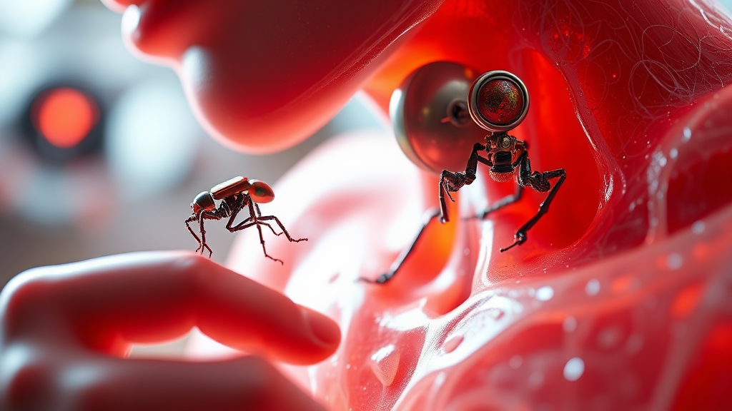 눈에 보이지 않는 혁신: 마이크로 로봇, 미래를 열다 3 마이크로 로봇: 작지만 위대한 기술 (realistic 스타일)