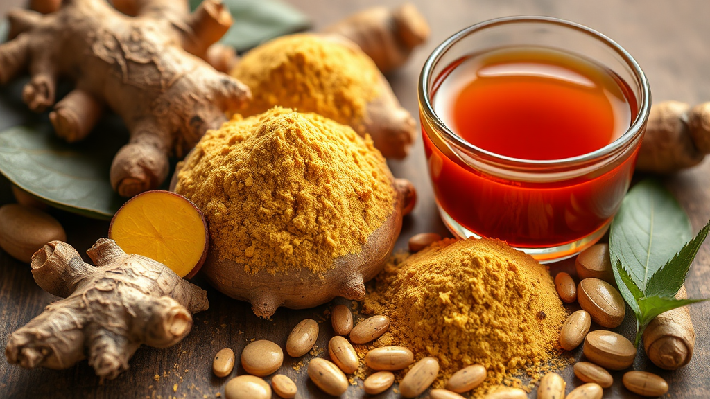 흑생강 섭취 방법 및 활용법 (realistic 스타일)