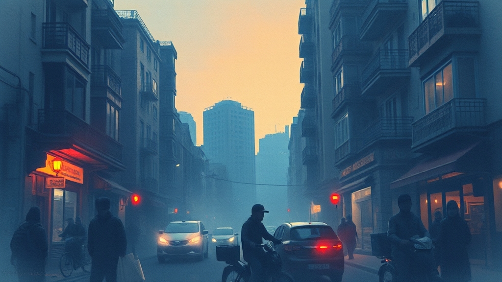 새벽배송 금지, 왜? (watercolor 스타일)