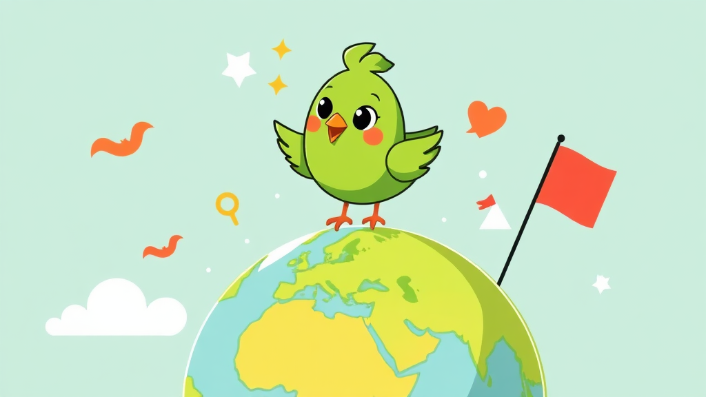 듀오링고, 외국어 학습의 첫걸음 (illustration 스타일)