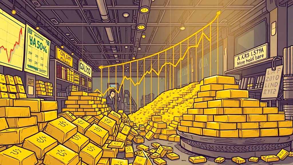 최신 금 시세 및 시장 동향 분석 (illustration 스타일)