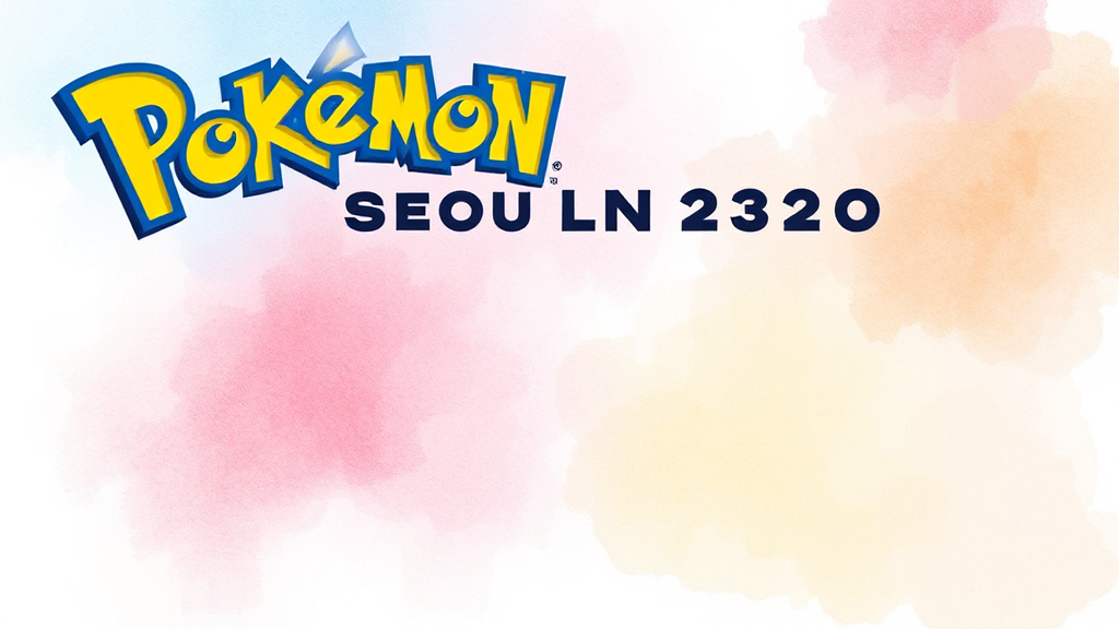 포켓몬런 서울 2026: 신청 방법 및 티켓 예매 완벽 가이드 (watercolor 스타일)