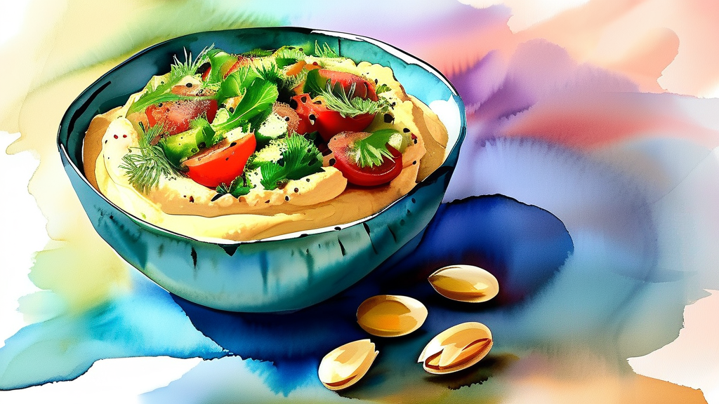 맛있게 즐기는 병아리콩 레시피 (watercolor 스타일)