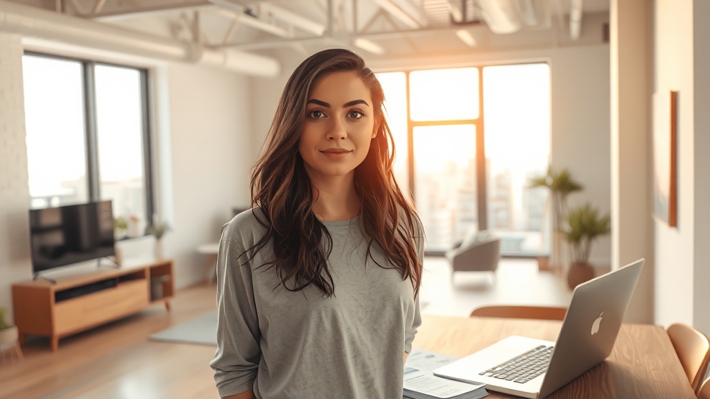 청년 임대주택 신청 방법 (realistic 스타일)