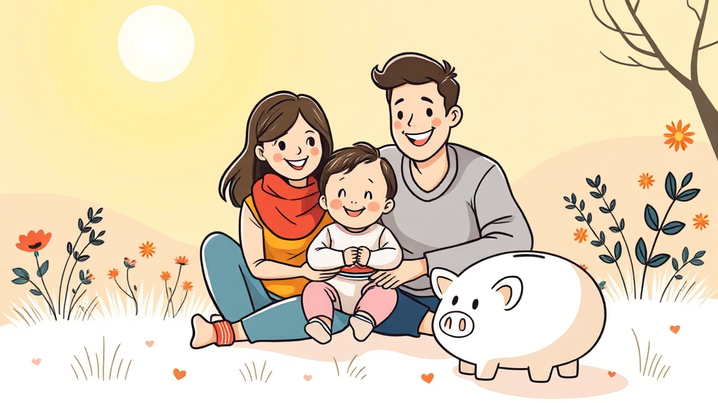 부모급여 vs 아동수당, 뭐가 다를까요? (illustration 스타일)