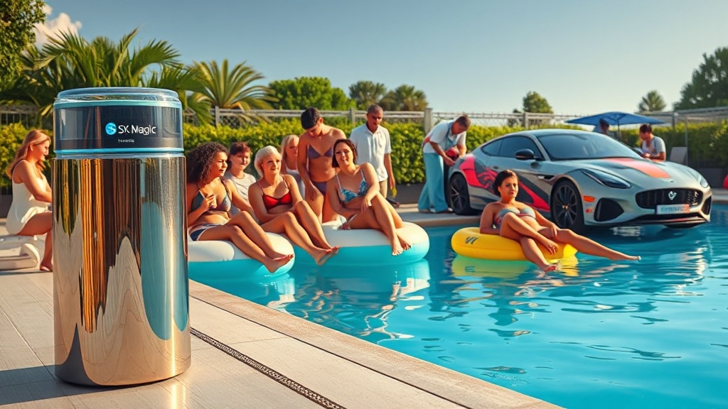 SK네트웍스 여름 프로모션 (realistic 스타일)