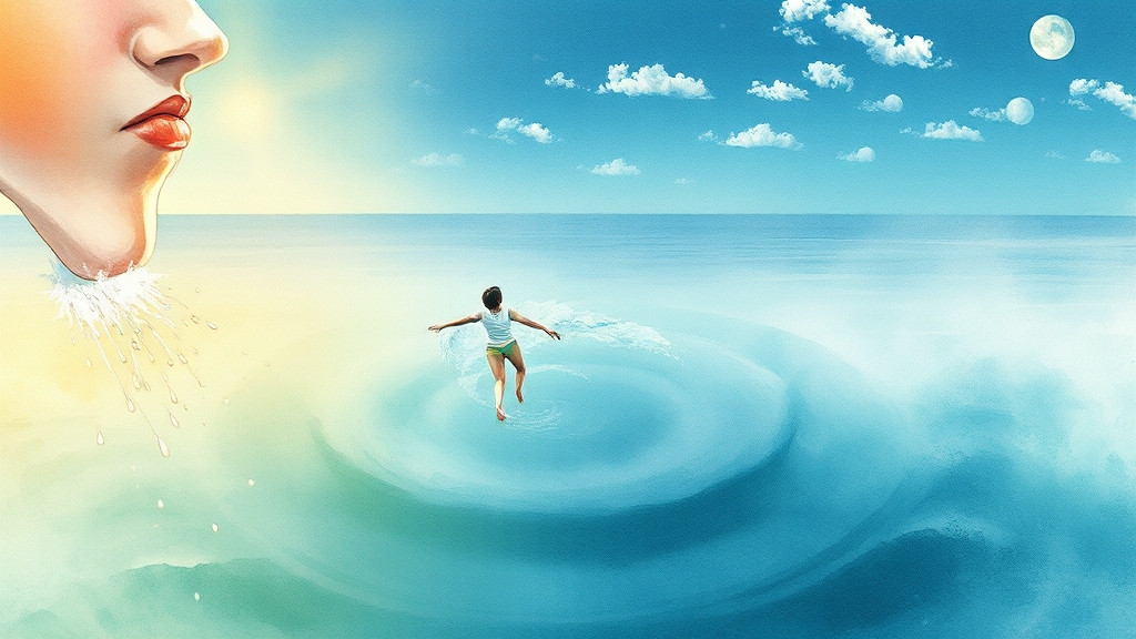 자주 꾸는 꿈 해몽 (watercolor 스타일)