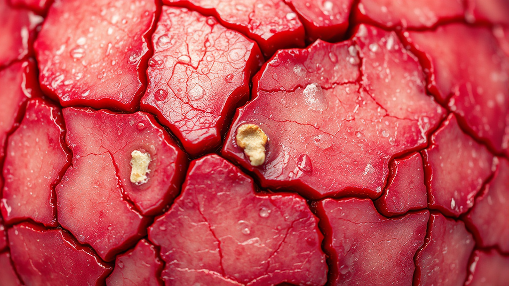 피부 장벽 손상 신호 (realistic 스타일)