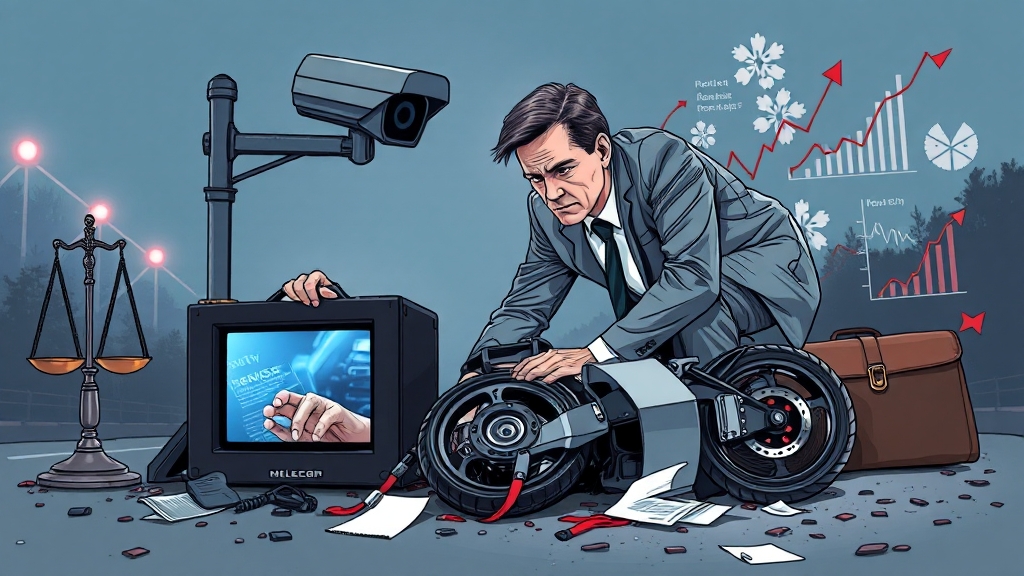 사고 시 과실 비율 산정 및 초기 대응 (illustration 스타일)