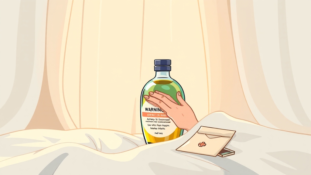 아로마 오일 사용 시 주의사항 (cartoon 스타일)