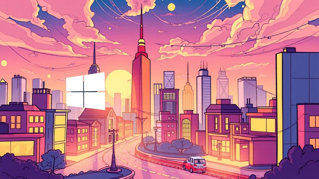 윈도우 11로 전환 (cartoon 스타일)