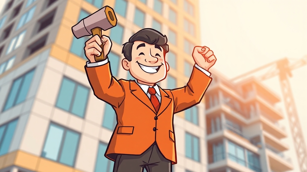 부동산 문제, 이제 걱정 마세요! (cartoon 스타일)