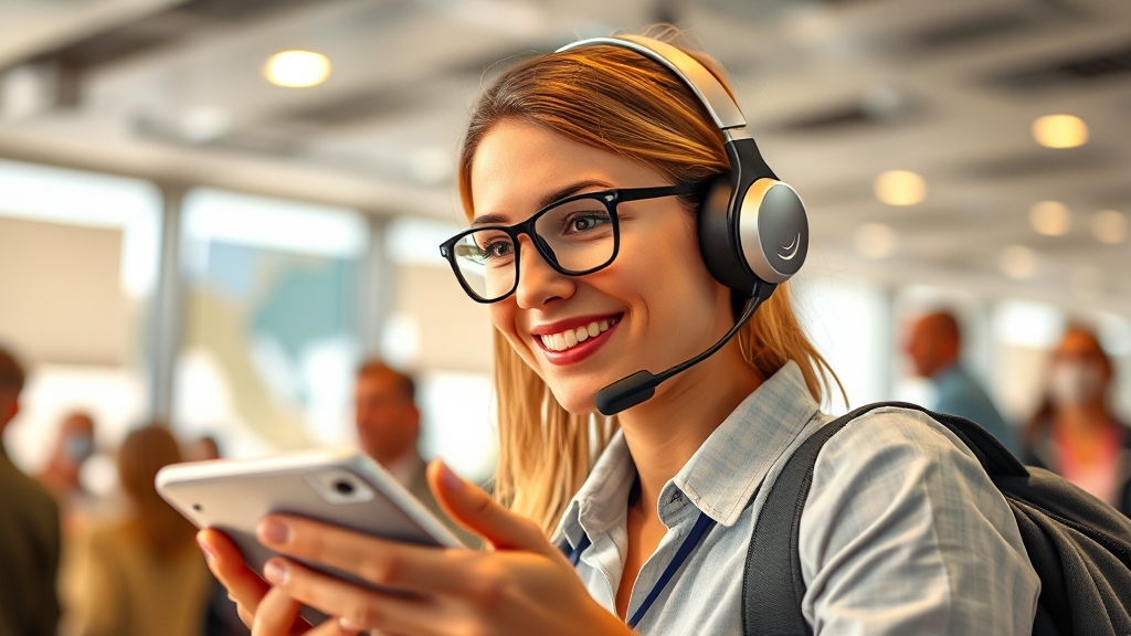 편리한 고객 지원 서비스 안내 (realistic 스타일)