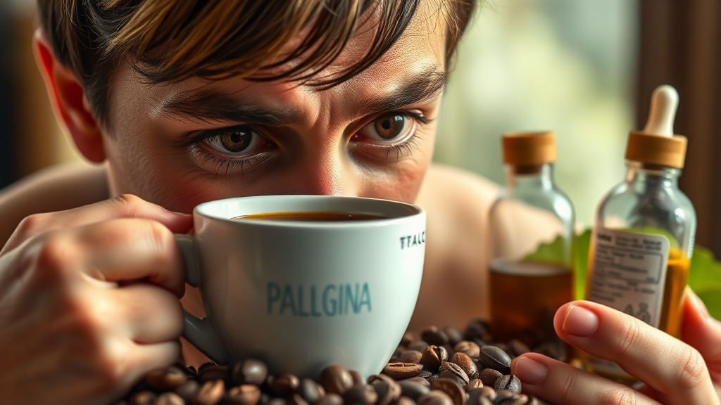 섭취 시 주의사항 및 부작용 (realistic 스타일)