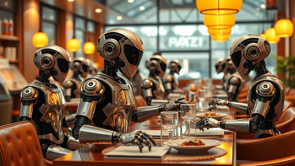 클로봇 기술력, 식당과 호텔 로봇 서비스 혁신 이끌까? (realistic 스타일)