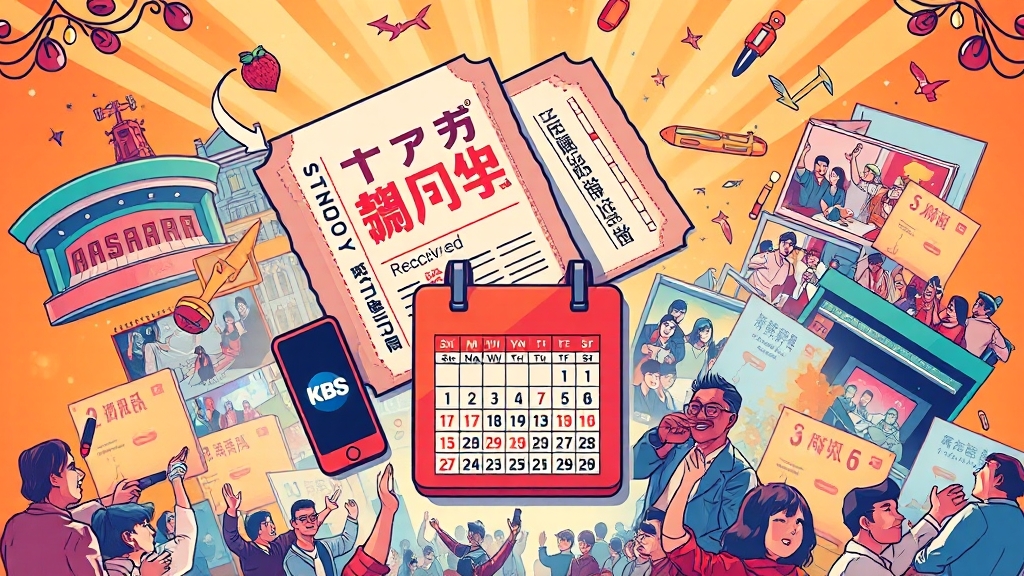 티켓팅 성공 전략 (illustration 스타일)