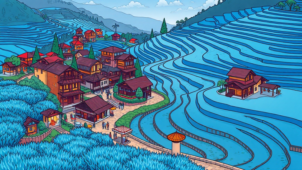 사파 3박 5일 여행 개요 (cartoon 스타일)