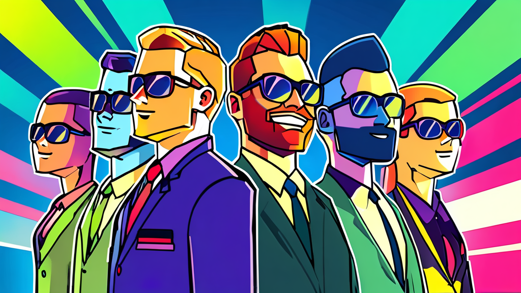 업종별 온도차: 어떤 분야가 주목받고 있나? (cartoon 스타일)