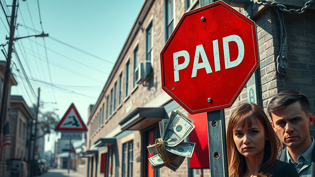 미납 시 불이익 및 유의사항 (realistic 스타일)