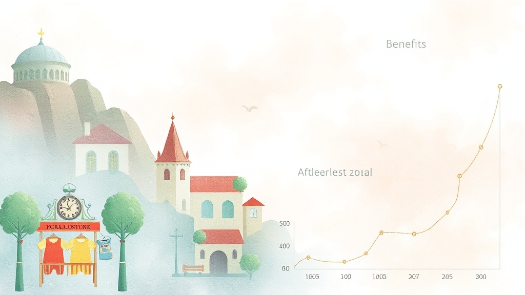 지역별 혜택 비교 (watercolor 스타일)